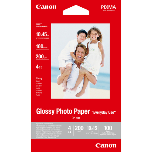 CANON GP-501 glänzend Foto Papier inkjet 210g/m2 10x15cm 100 Blatt 1er-Pack