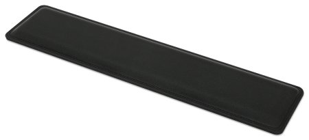 MANHATTAN Ergonomische Tastatur-Handballenauflage Wasserabweisende 445 x 100 mm weicher Schaumstoff rutschfreie Unterseite schwarz